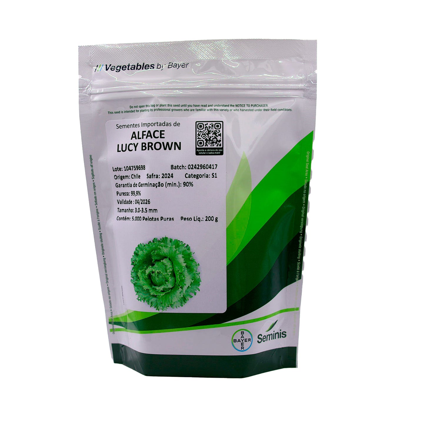 Alface Americana Lucy Brown - 5.000 sementes